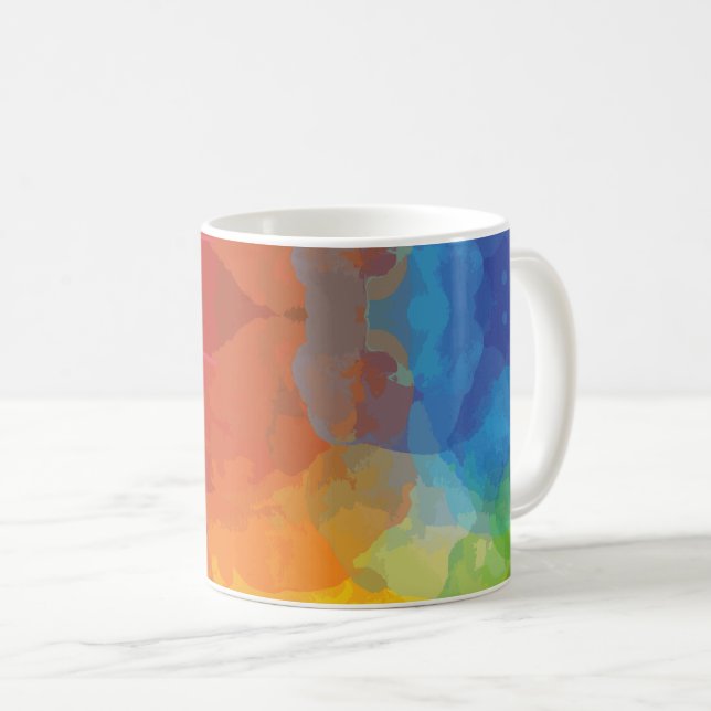 Lebhafte Farbexplosionen Kaffeetasse (VorderseiteRechts)