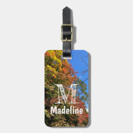 Lebhafte farbige Ahorn Gepäckanhänger