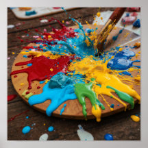 Lebhafte Farbpalette - kreative Farbexplosion