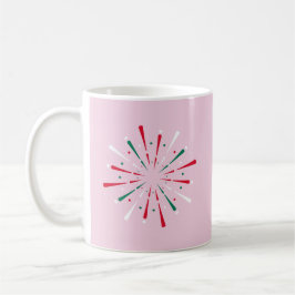 Lebhafte Feier Konfetti, Feuerwerk Kaffeetasse
