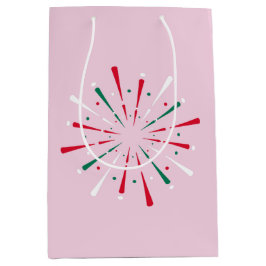 Lebhafte Feier Konfetti, Feuerwerk Mittlere Geschenktüte