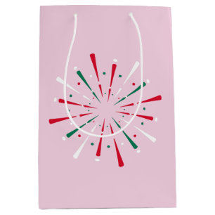 Lebhafte Feier Konfetti, Feuerwerk Mittlere Geschenktüte