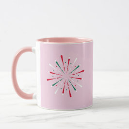 Lebhafte Feier Konfetti, Feuerwerk Tasse