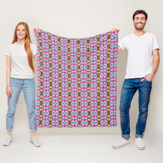 Lebhafte Fleece: Trendblanket-Muster auf Zazzle Fleecedecke
