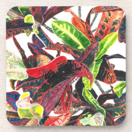 Lebhafte Foliage Einzigartige Wasserfarbe Getränkeuntersetzer