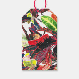 Lebhafte Foliage-Wasserfarbe Geschenkanhänger