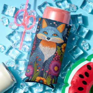 Lebhafte Fox Dot Kunst, Dichtung und Musik Selters Dosenkühler