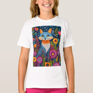 Lebhafte Fox Dot Kunst, Dichtung und Musik T-Shirt