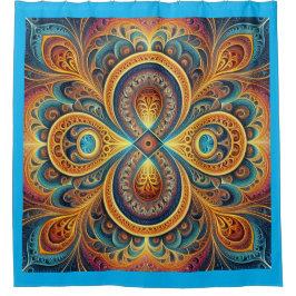 Lebhafte Fraktal Art Duschvorhang