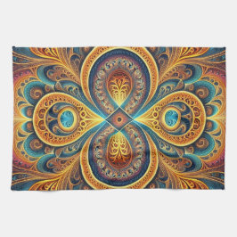 Lebhafte Fraktal Art Geschirrtuch