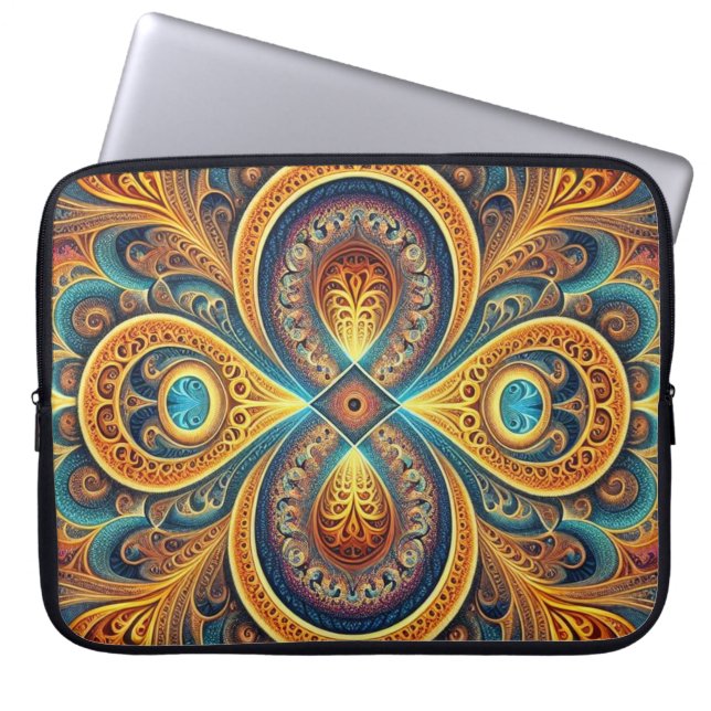 Lebhafte Fraktal Art Laptopschutzhülle (Vorderseite)