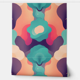 Lebhafte Fusion: Retro-Modernes Abstraktes Kaleido Tapete