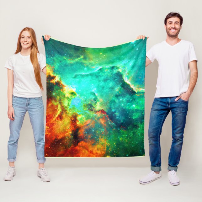 Lebhafte Galaxy Leinwand Kunst, Kultur Fleecedecke (Beispiel)
