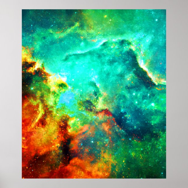 Lebhafte Galaxy Leinwand Kunst, Kultur Poster (Vorne)