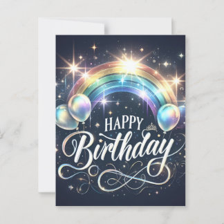 Lebhafte Geburtskarte Postkarte