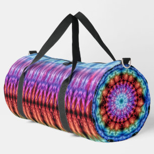 Lebhafte Gefärbte Krawatte Kaleidoskop Rainbow Man Duffle Bag