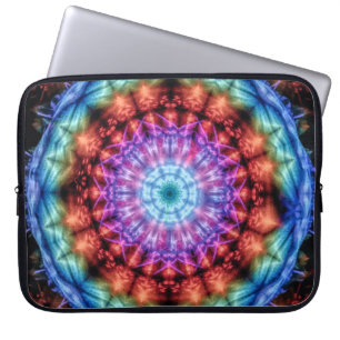 Lebhafte Gefärbte Krawatte Kaleidoskop Rainbow Man Laptopschutzhülle