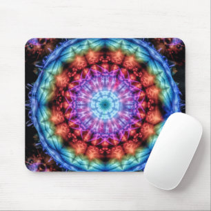 Lebhafte Gefärbte Krawatte Kaleidoskop Rainbow Man Mousepad