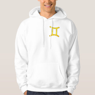 Lebhafte Gemini Vibes - Abstrakte Gelbe Kunst Hoodie