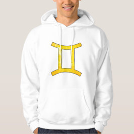 Lebhafte Gemini Vibes - Abstrakte Gelbe Kunst Hoodie
