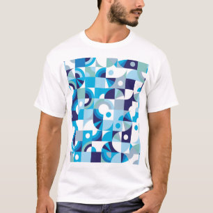 Lebhafte Geometrie: Moderne nahtlos T-Shirt