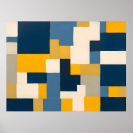 Lebhafte geometrische Fusion - Bold Abstrakt Wall  Poster