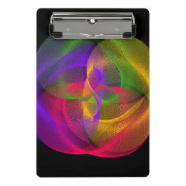 Lebhafte geometrische Glossy Mini-Zwischenablage Mini Klemmbrett