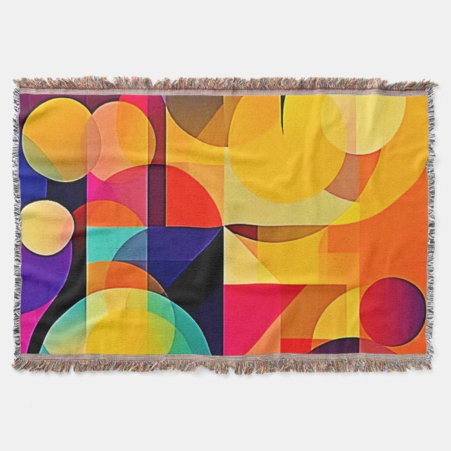Lebhafte geometrische Harmonie Decke (Vorderseite)