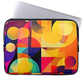 Lebhafte geometrische Harmonie Laptopschutzhülle