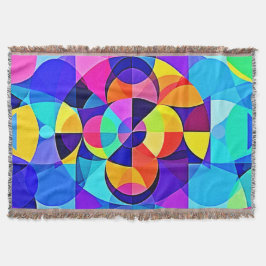 Lebhafte geometrische Joy Decke