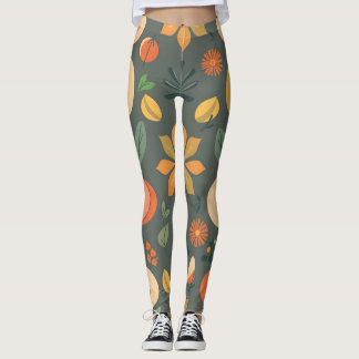 Lebhafte geometrische Leggings - farbenfrohe Muste