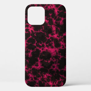 Lebhafte Gepunktete Rosa- und Schwarze Flammen Case-Mate iPhone Hülle