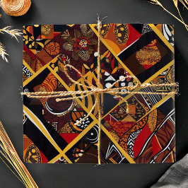 Lebhafte Geschenke aus dem Stammesankara, afroamer Geschenkpapier