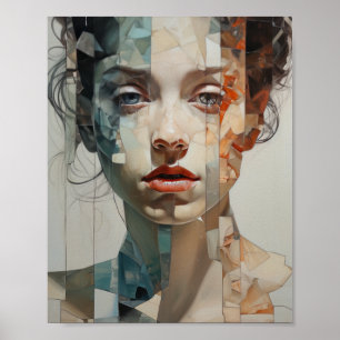 Lebhafte Gesichter - bunte Persönlichkeiten Poster