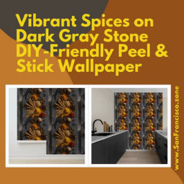 Lebhafte Gewürze auf dunkelgrauem Stein, Schale & Tapete