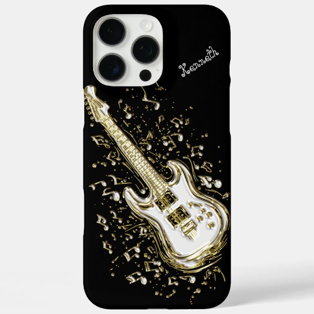 Lebhafte Gitarre beleuchtet die Bühne Case-Mate iPhone Hülle (Rückseite)