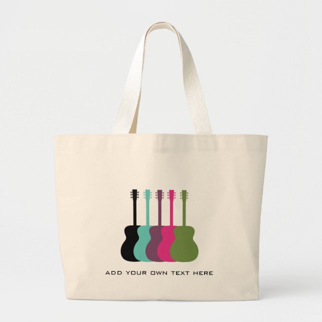 Lebhafte Gitarrentasche Jumbo Stoffbeutel (Vorne)