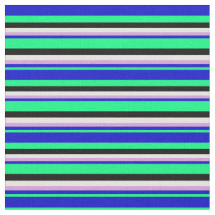 Lebhafte grüne, blaue, schwarze, weißliche und sch stoff