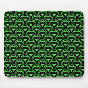 Lebhafte grüne Retro-Coole Mousepad