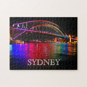 lebhafte Hafbrücke Sydney Puzzle