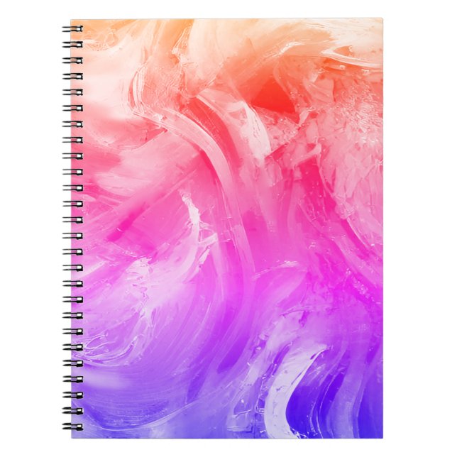 Lebhafte helle Farben Notizblock (Vorderseite)