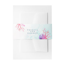 Lebhafte Hochzeit des Korallenriffs Einladungsbanderole