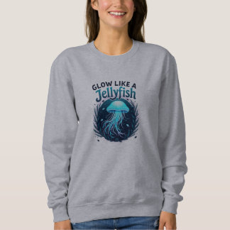 Lebhafte Jellyfish Inspirierte Motivierend Kunst Sweatshirt
