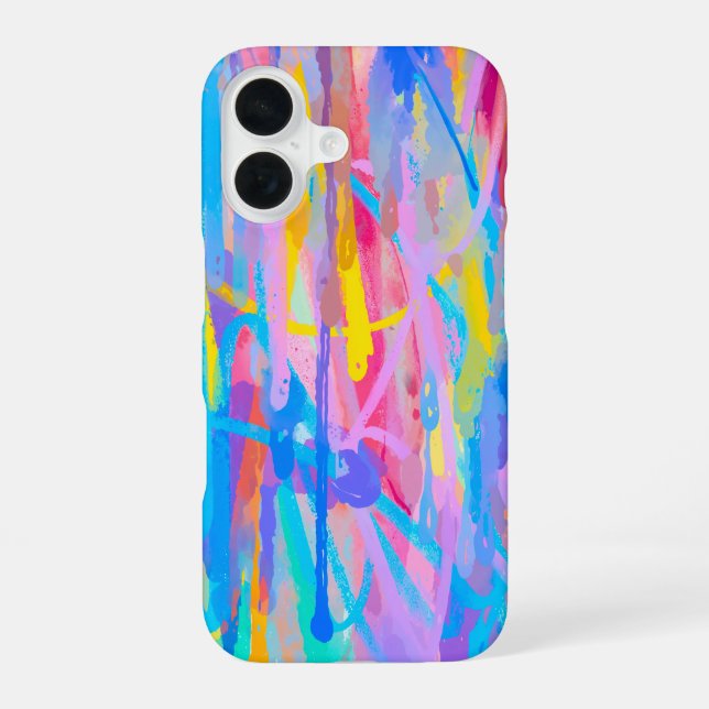 Lebhafte Kaskade iPhone 16 Hülle (Rückseite)