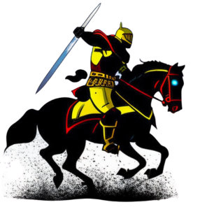 Lebhafte Knight T - Shirt Throw Kissen Papier-Tell