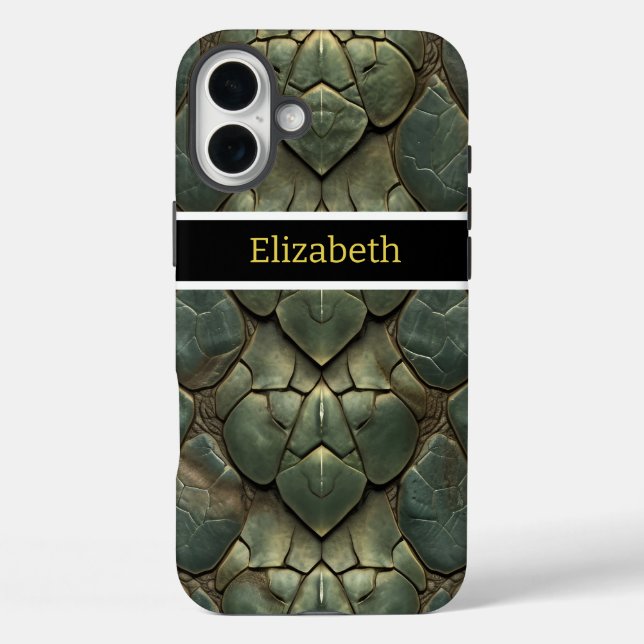 Lebhafte, komplexe Schlangenmuster Case-Mate iPhone Hülle (Rückseite)