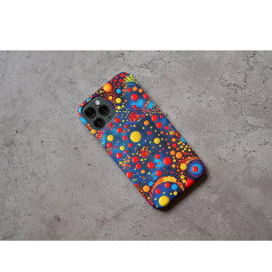 Lebhafte kosmische flüssige Punkte Abstrakter Welt Case-Mate iPhone Hülle