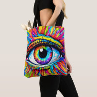Lebhafte Kunst am Auge
