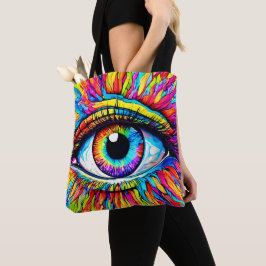 Lebhafte Kunst am Auge