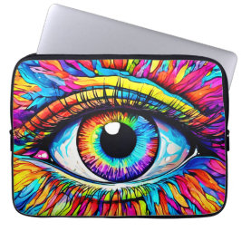 Lebhafte Kunst am Auge Laptopschutzhülle